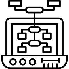 Flowchart Icon Vector Element