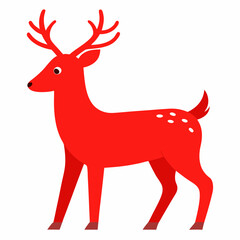 Reindeer isolated on white background