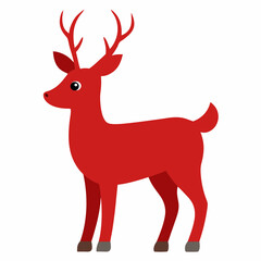 Reindeer isolated on white background