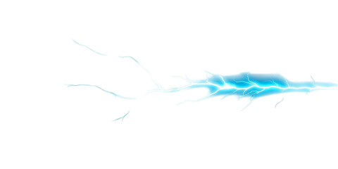 Obraz premium Abstract Illustration Of Blue Lightning Against A Transparent Black Background