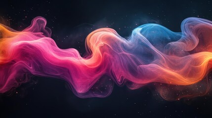 Obraz premium Abstract swirling colored smoke design