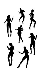 Obraz premium Abstract Illustration Of Colorful Dots On Black Background Transparent