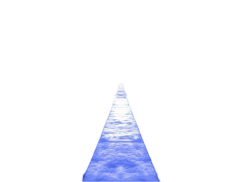 Abstract Path In Snow Illustration With Blue And White Colors On A Black Background