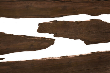 freigestellte alte Holzbretter, geeignet als Hintergrund