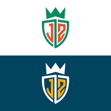 JS SJ trendy letter logo design