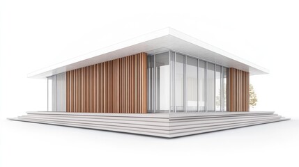 Modern House Exterior Design Perspective