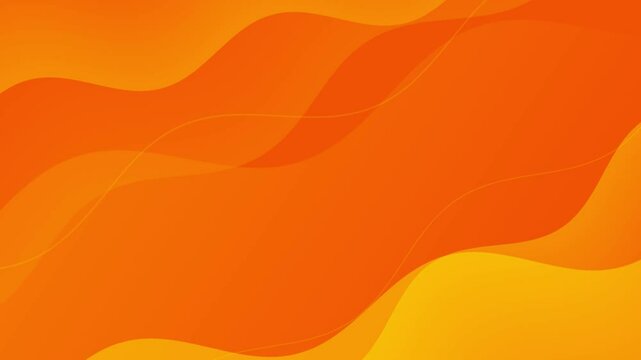 abstract colorful smooth orange wave background motion graphic footage video loop animation