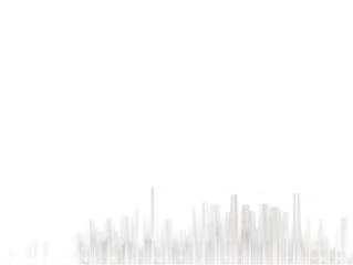 Abstract Silhouette Skyline Against Black Transparent Background