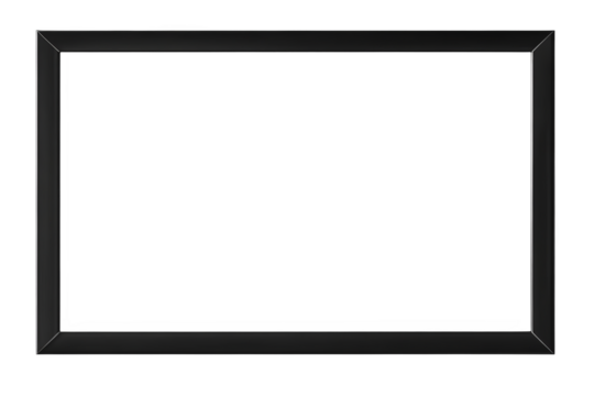 Black Frame Isolated On A Transparent Background Modern Design Illustration