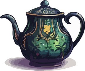 tea pot vector art