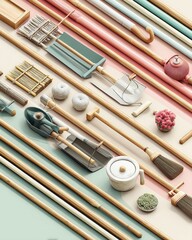 Discover the Vibrant Collection of Colored Objects Showcasing Infographics on Sustainable Organic Farming Practices