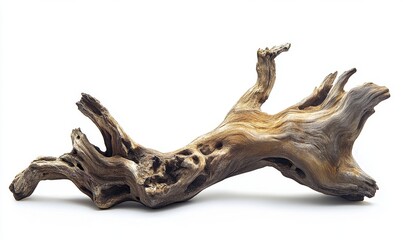Obraz premium A piece of weathered driftwood