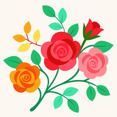 seamless pattern with roses