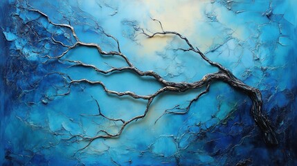 Sky and trees. Generative AI