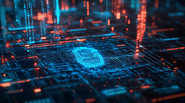 An AI powered financial fraud detection system, analyzing transactions in real time to detect suspicious activities, Finance tech style