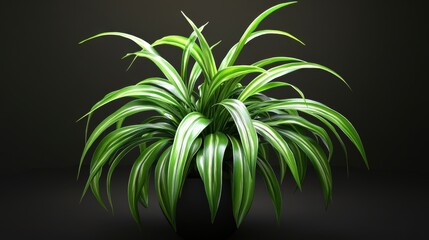 Spider plant planting. Generative AI