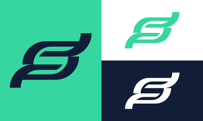 Abstract S shape logo.