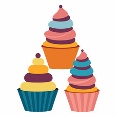 set of cupcake