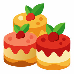 set of cakes