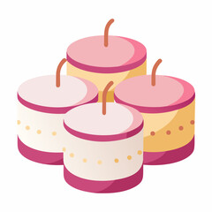 birthday cake with candles