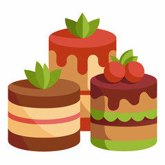 chocolate cake with strawberries