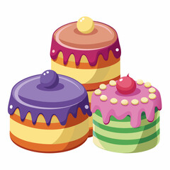 birthday cake isolated on white