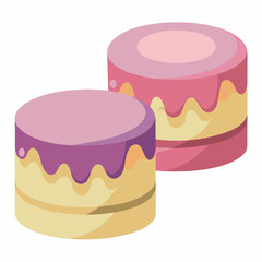 vector illustration of a cake
