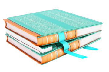 Isolated Stack Of Books On Transparent Background Illustration For Education