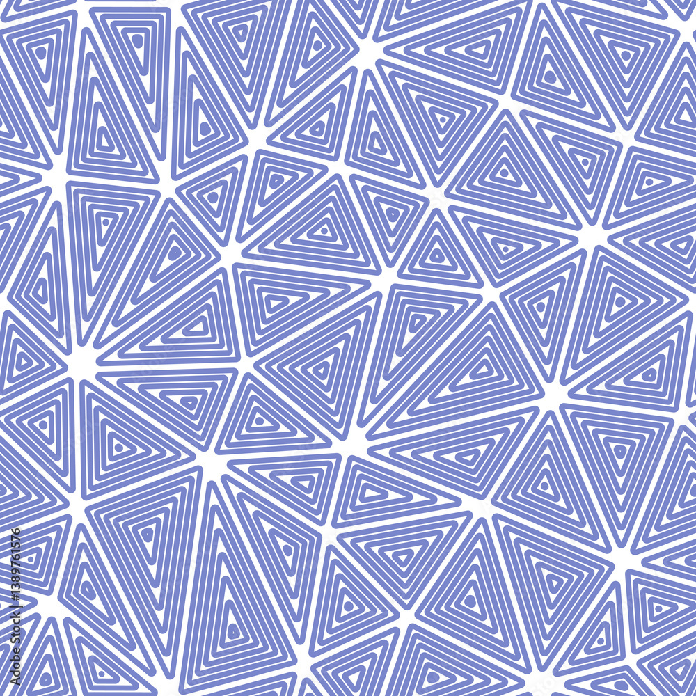Poster triangles background. multiple repeated inner triangles. large shape size. solid color style. seamle