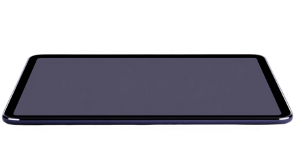 Realistic Tablet Illustration On A Transparent Background With Touch Screen Display