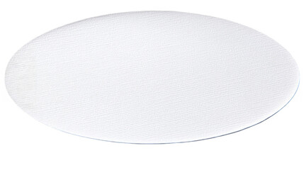 White Abstract Ellipse Shape 3d Render Isolated On Transparent Background