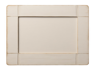 Realistic Wooden Frame Isolated On Transparent Background For Art Template Design