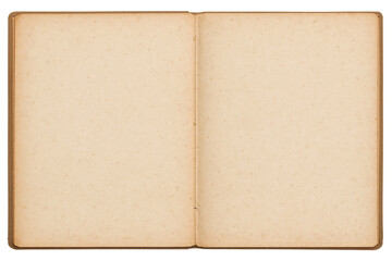 Vintage open book with old pages
