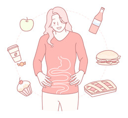 Explore the intriguing relationship between food choices and digestive health through engaging and insightful visuals
