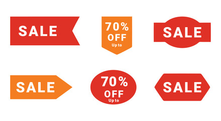 Sale and Discount Label Vector Set