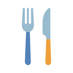 Fork and Knife Cutlery Vector Illustration