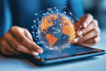 Interfaz digital del mercado de valores ESG que muestra el seguimiento en tiempo real de inversiones sostenibles