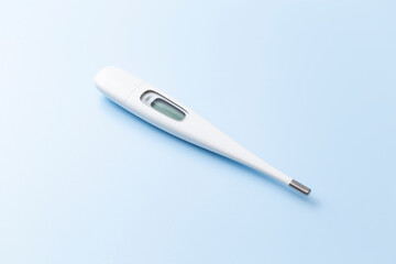 青背景に体温計