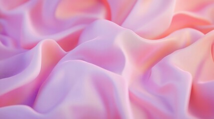 Obraz premium Flowing fabric in soft pastel colors creates a tranquil and serene atmosphere suitable for design inspiration