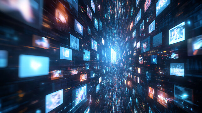 An AI powered real time video enhancement tool, improving video resolution and reducing noise for high-quality streaming, Media tech style