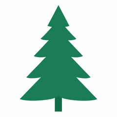 christmas tree isolated on white