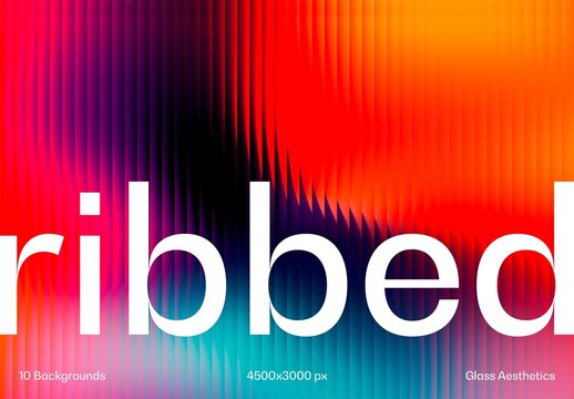 Ribbed Glass Backgrounds Collection