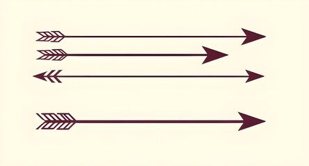 arrow illustration art set