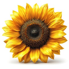 Fototapeta premium Bright sunflower art aesthetic digital display high resolution pictures