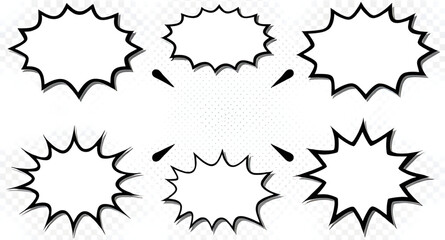 speech bubble set 