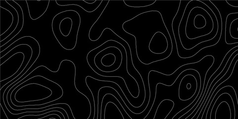 Topographic canyon geometric map relief texture with curved layers and shadow. abstract White background with a beautiful pattern, Topographic contour lines vector map seamless pattern vector.