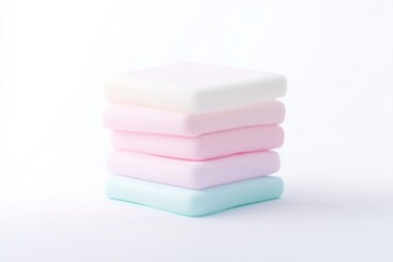 Stack of pastel colored rectangular blocks