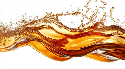 Orange liquid splash