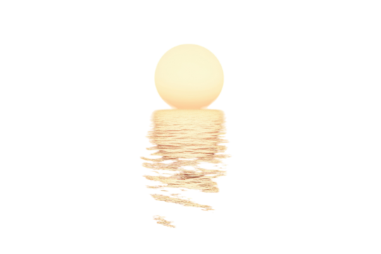 Serene sunset over calm ocean waters golden hues paint the sky and sea reflecting tranquil peace