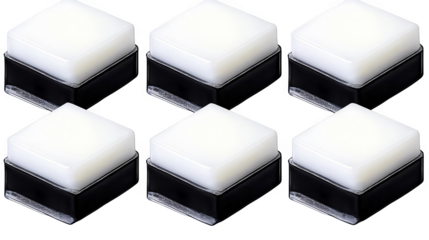 3D Cubes Isolated On Transparent Background With White And Black Colors